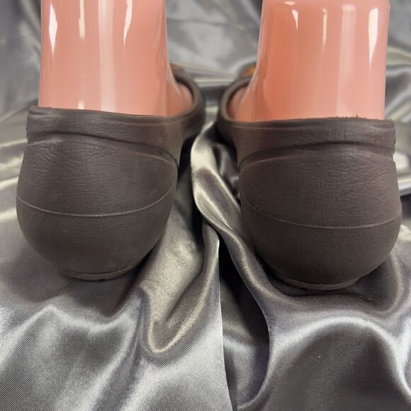 Crocs Ballet Flats Women's 7 Tortoise Cap Toe Casual Slip On Brown Spring Shoes - Picture 7 of 16